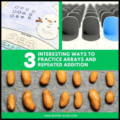 3 Interesting Ways to Practice Arrays and Repeated Addition