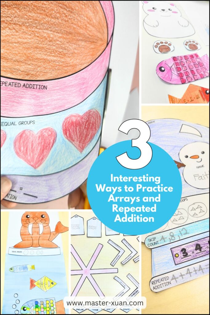 3 Interesting Ways to Practice Arrays and Repeated Addition