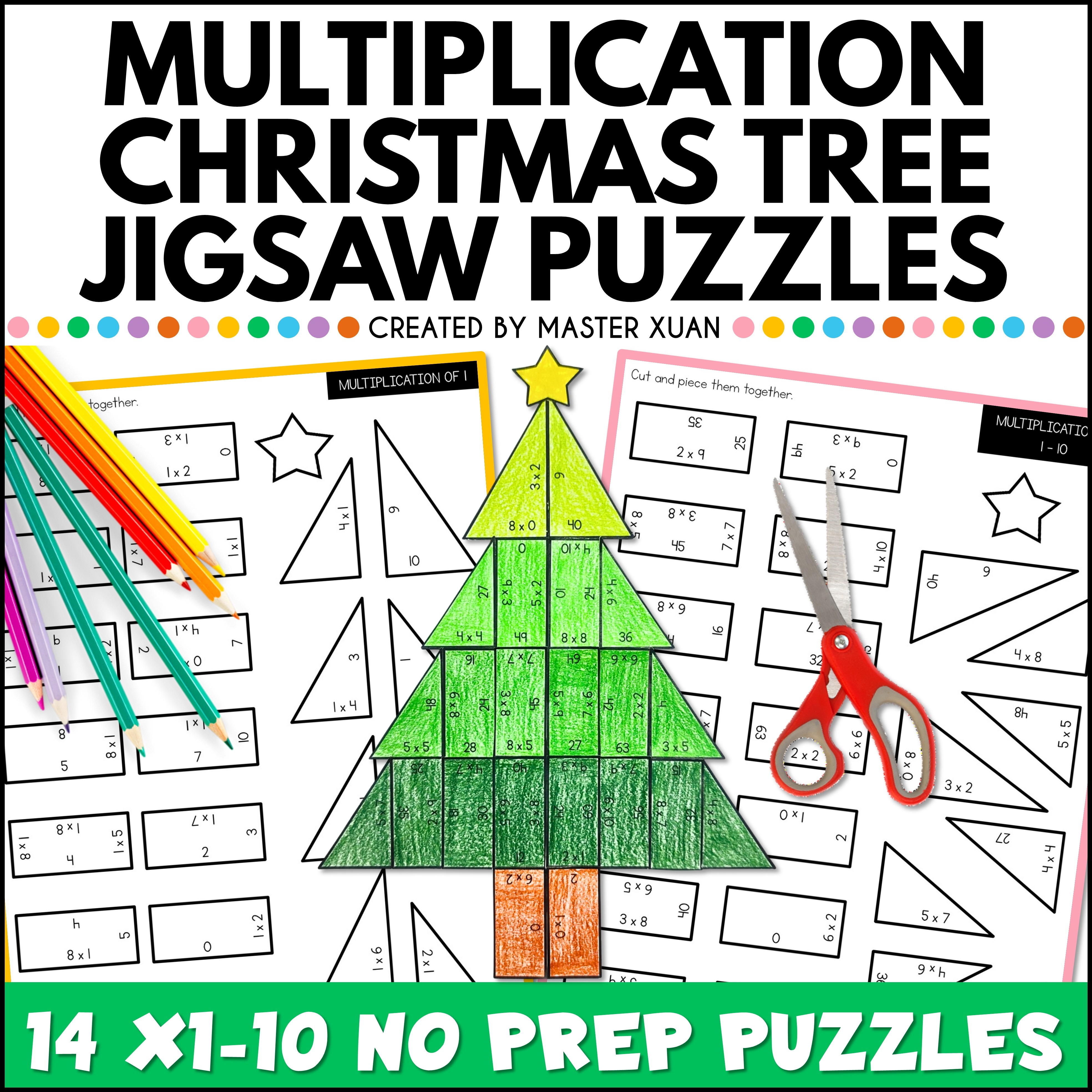 Multiplication Tree puzzle is fun and engaging!