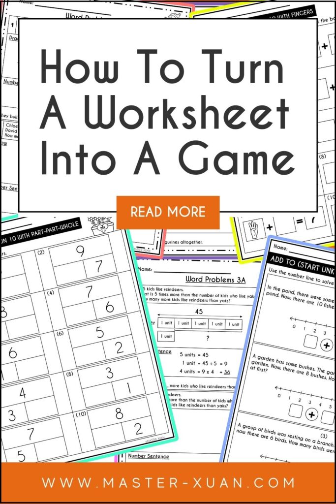How To Turn A Worksheet Into A Game