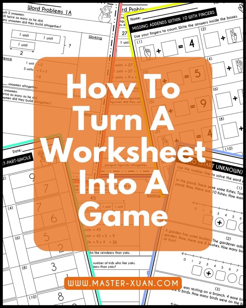 How To Turn A Worksheet Into A Game