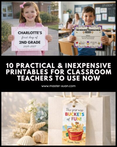 10 Practical & Inexpensive Printables For Classroom Teachers To Use Now