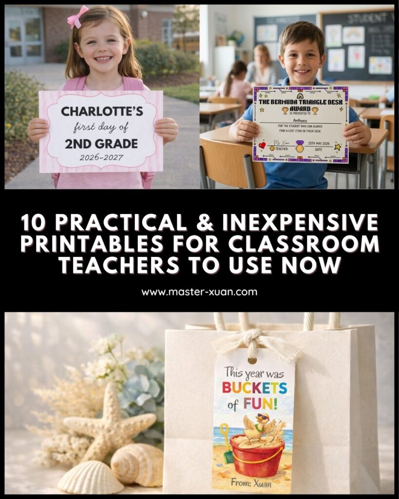 10 Practical & Inexpensive Printables For Classroom Teachers To Use Now
