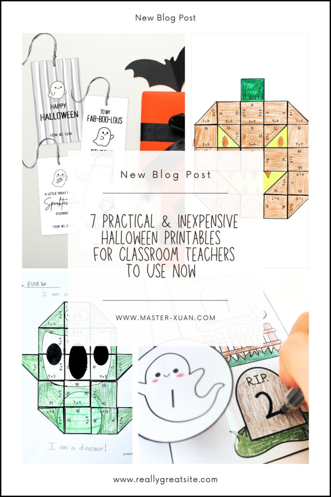 Halloween printables blog post pinterest pin