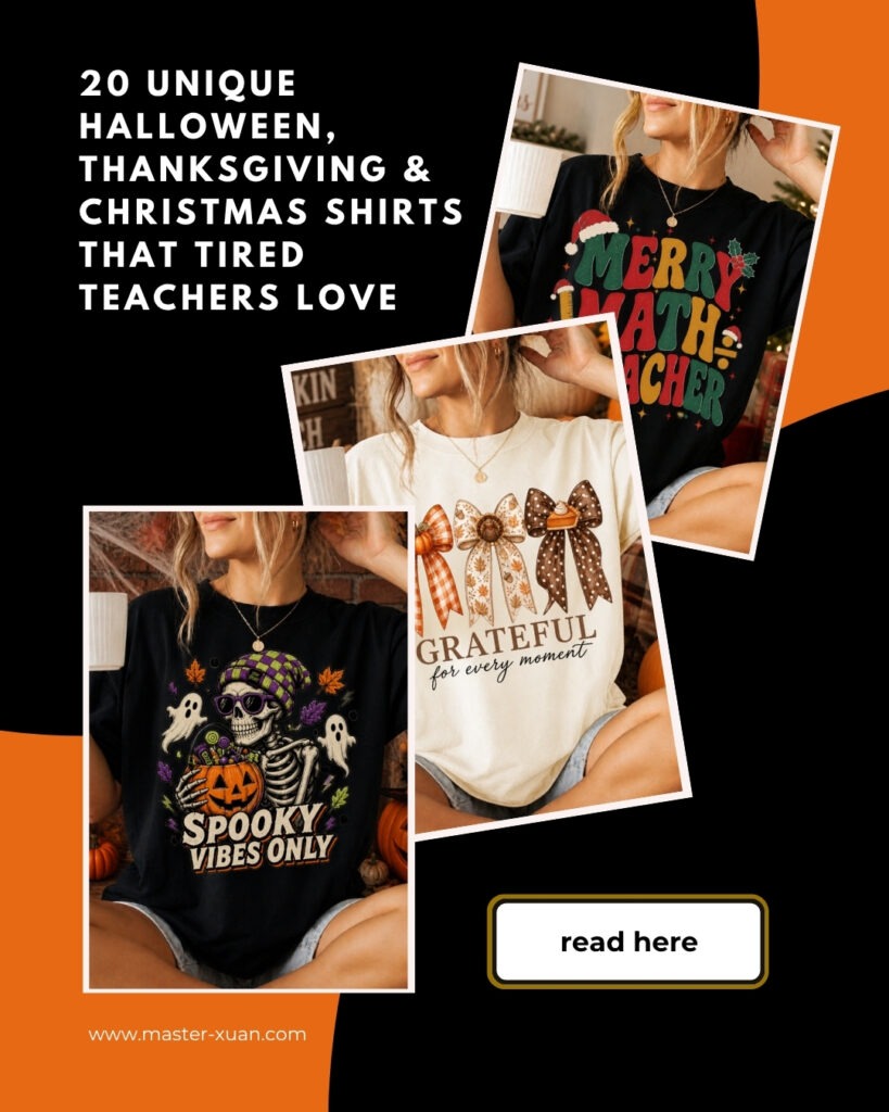 Halloween Thanksgiving & Christmas Shirts