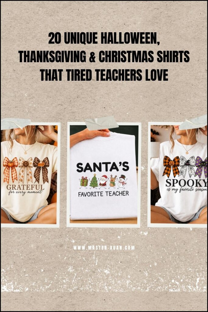 Halloween Thanksgiving & Christmas Shirts