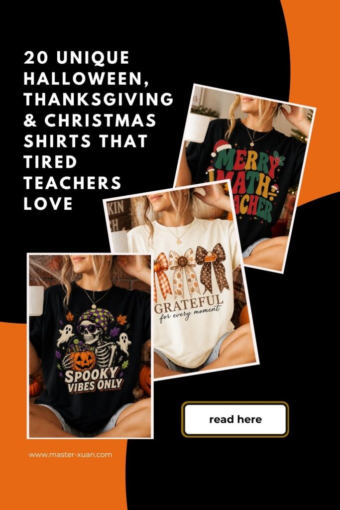 Halloween Thanksgiving & Christmas Shirts