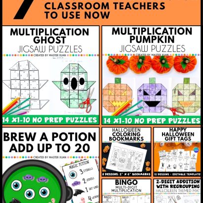 Halloween printables blog post cover